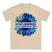 Mushroom autism awareness accept understand love blue Classic Tee - LillyAllenDesigns