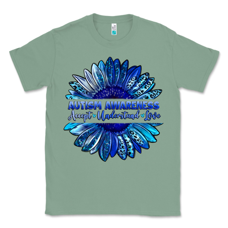 Autism Awareness Accept Understand Love Blue Classic Tee by LillyAllenDesigns | Teevron