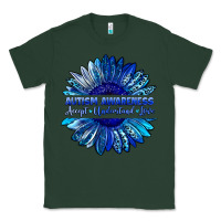 Sports Green autism awareness accept understand love blue Classic Tee - LillyAllenDesigns