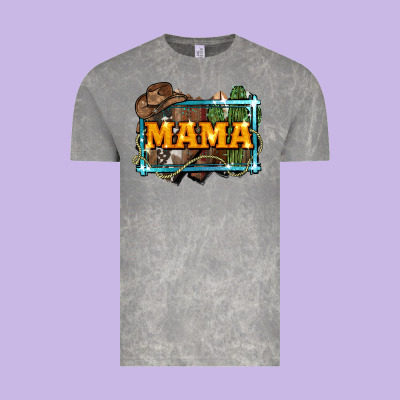 Mama Cowboy Western Font Cactuslove Mom Vintage Tee Designed By Lillyallendesigns