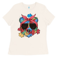 Autism Awareness Bear Ladies Tee | Teevron