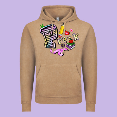 Pre K Vintage Hoodie Designed By Ranaportraitstore