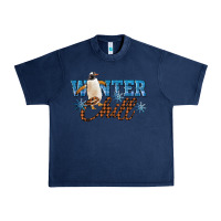 Navy Winter Chill Penguin Urban Heavy Tee - LillyAllenDesigns