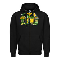 St. Patrick's Day Nurse Coffee Cups Zipper Hoodie | Teevron