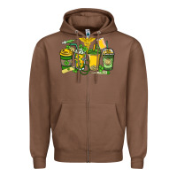 Chestnut St. Patrick's Day Nurse coffee cups Zipper Hoodie - HowdyJamesFarm