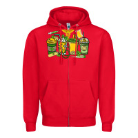 Red St. Patrick's Day Nurse coffee cups Zipper Hoodie - HowdyJamesFarm