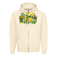 Sandshell St. Patrick's Day Nurse coffee cups Zipper Hoodie - HowdyJamesFarm