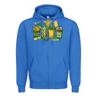 True Royal St. Patrick's Day Nurse coffee cups Zipper Hoodie - HowdyJamesFarm