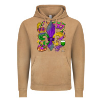 Vintage Camel mardi gras fleur de lis Vintage Hoodie - LillyAllenDesigns