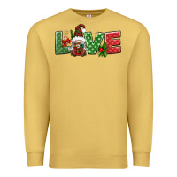 Antique Gold love christmas gnome Premium Sweatshirt - BundleAndBundleShop