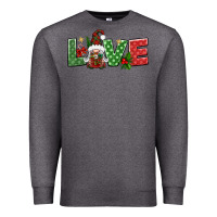Charcoal Heather love christmas gnome Premium Sweatshirt - BundleAndBundleShop