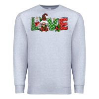 Heather Grey love christmas gnome Premium Sweatshirt - BundleAndBundleShop