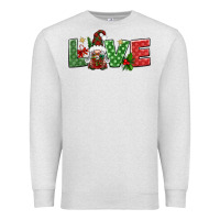 Oatmeal Heather love christmas gnome Premium Sweatshirt - BundleAndBundleShop
