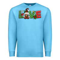 Ocean Blue love christmas gnome Premium Sweatshirt - BundleAndBundleShop