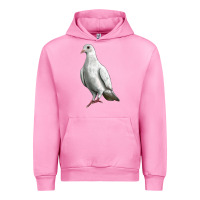 Fuchsia Pink Dove Urban Hoodie - LillyAllenDesigns