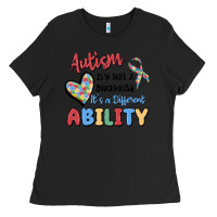 Black autism it's not a disability it's a different abil Ladies Tee - MaliasSmallBusiness
