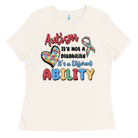 Bone autism it's not a disability it's a different abil Ladies Tee - MaliasSmallBusiness