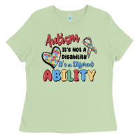 Matcha autism it's not a disability it's a different abil Ladies Tee - MaliasSmallBusiness