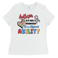 Autism It's Not A Disability It's A Different Abil Ladies Tee | Teevron