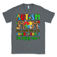 Charcoal Heather autism mom some people look up to their heroes Classic Tee - LillyAllenDesigns