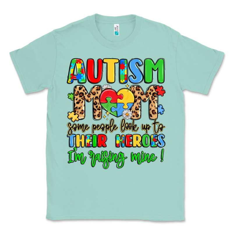 Autism Mom Some People Look Up To Their Heroes Classic Tee by LillyAllenDesigns | Teevron