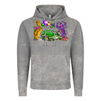 Cloud Rock mardi gras pelican alligator and crawfish Vintage Hoodie - LillyAllenDesigns