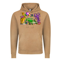 Vintage Camel mardi gras pelican alligator and crawfish Vintage Hoodie - LillyAllenDesigns