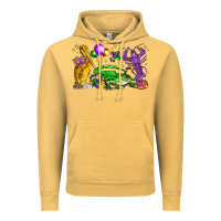 Mardi Gras Pelican Alligator And Crawfish Vintage Hoodie | Teevron
