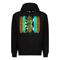 Black western brushstrokes Premium Hoodie - OliviaCreatesArt