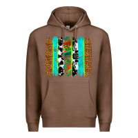 Chestnut western brushstrokes Premium Hoodie - OliviaCreatesArt