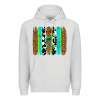 Dove Grey western brushstrokes Premium Hoodie - OliviaCreatesArt