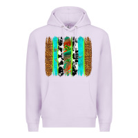 Lilac western brushstrokes Premium Hoodie - OliviaCreatesArt