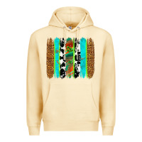 Pina Colada western brushstrokes Premium Hoodie - OliviaCreatesArt
