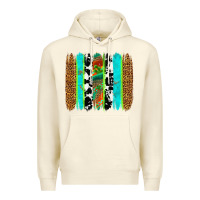 Sandshell western brushstrokes Premium Hoodie - OliviaCreatesArt