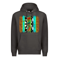 Smoke western brushstrokes Premium Hoodie - OliviaCreatesArt