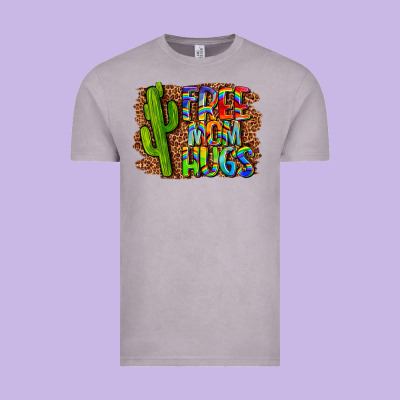 Free Mom Hugs Vintage Tee Designed By Lillyallendesigns
