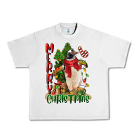 Lunar Rock merry christmas penguin Urban Heavy Tee - LillyAllenDesigns