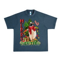 Midnight Navy merry christmas penguin Urban Heavy Tee - LillyAllenDesigns