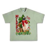 Oil Green merry christmas penguin Urban Heavy Tee - LillyAllenDesigns