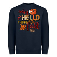 Navy Why hello there Fall Heavyweight Sweatshirt - NancyCooperArtShop