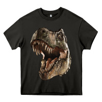Asphalt Tyrannosaurus T Rex Face Heavy Core Tee - LillyAllenDesigns