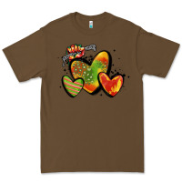 Cacao juneteenth hearts Premium Tee - MaliasSmallBusiness