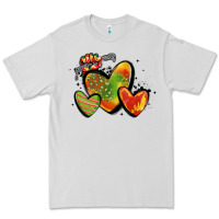 Dove Grey juneteenth hearts Premium Tee - MaliasSmallBusiness