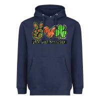 Navy peace love shamrock Heavyweight Hoodie - FaDigitalArtStudio