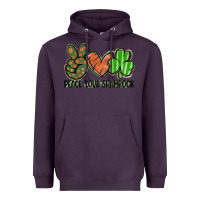 Plum peace love shamrock Heavyweight Hoodie - FaDigitalArtStudio