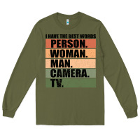 Army Green Person Woman Man Camera Tv Long Sleeve Tee - Bettercallsaul