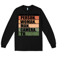 Black Person Woman Man Camera Tv Long Sleeve Tee - Bettercallsaul