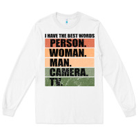 White Person Woman Man Camera Tv Long Sleeve Tee - Bettercallsaul