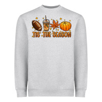Heather Grey Tis' the season Heavyweight Sweatshirt - NancyCooperArtShop