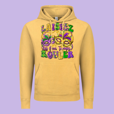 Laissez Les Bon Temps Rouler Vintage Hoodie Designed By Lillyallendesigns